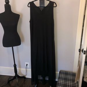 Lane Bryant high low black dress with over layer in 18/20